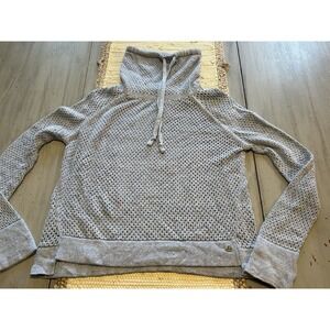 Prana Sunbleached Light Blue Translucent Sweater Organic Cotton Women's Sz XL